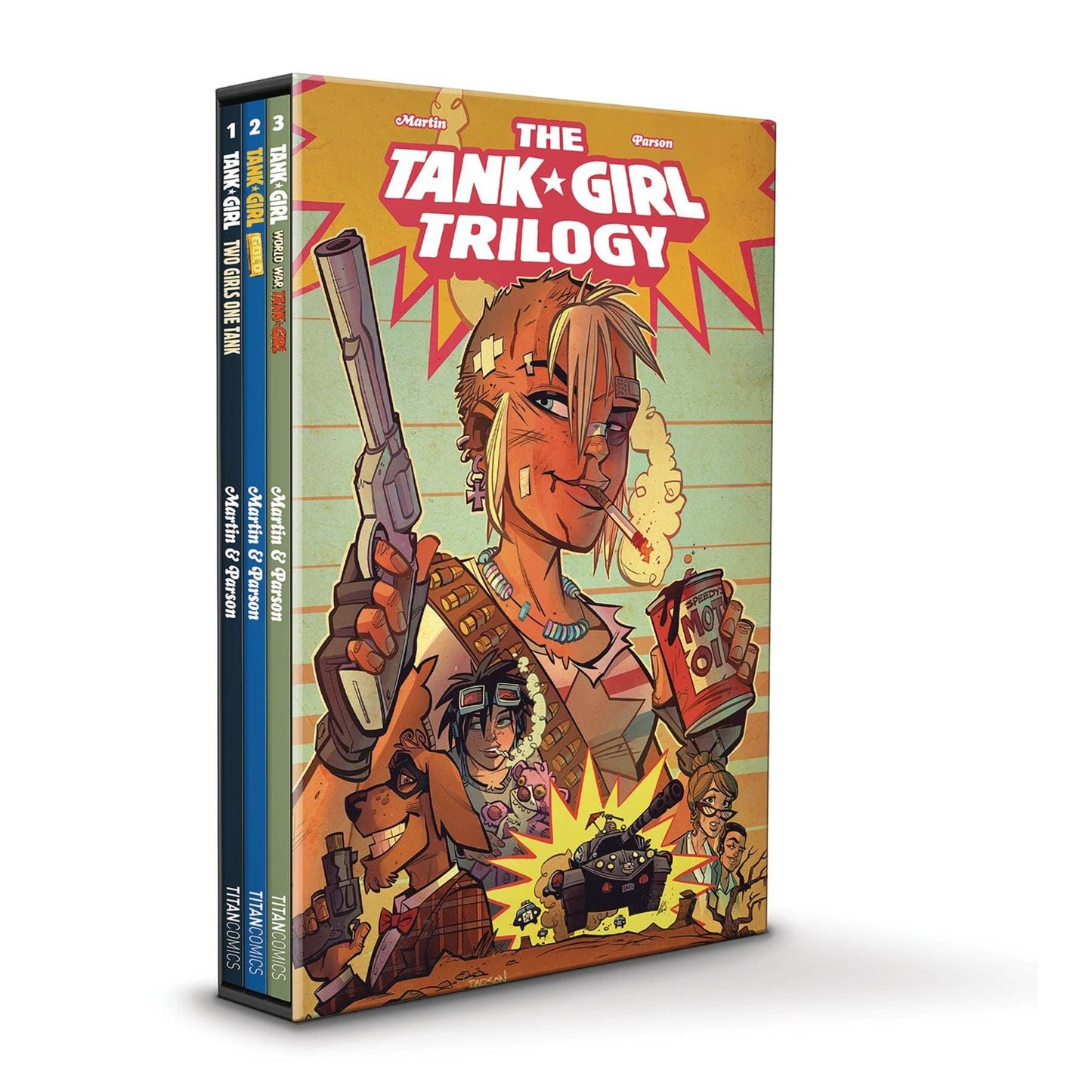 TANK GIRL TRILOGY REG ED BOXED SET TPB In Shops: Sep 11, 2024