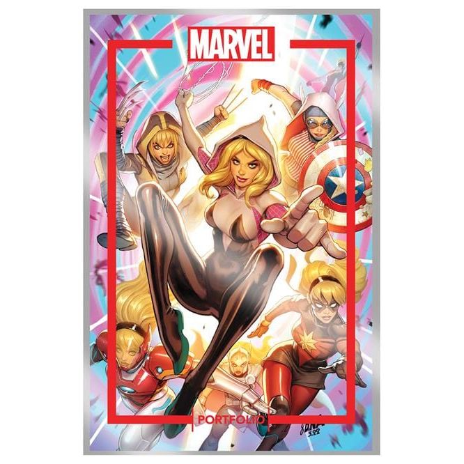 MARVEL PORTFOLIO OF DAVID NAKAYAMA MARVEL UNIVERSE 12 PRINT SET