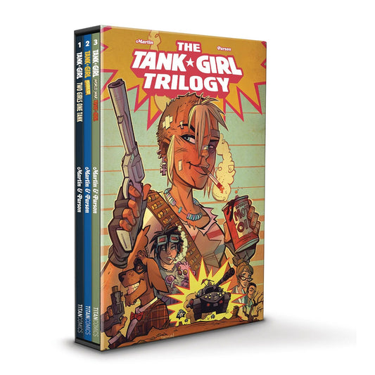 TANK GIRL TRILOGY REG ED BOXED SET TPB In Shops: Sep 11, 2024