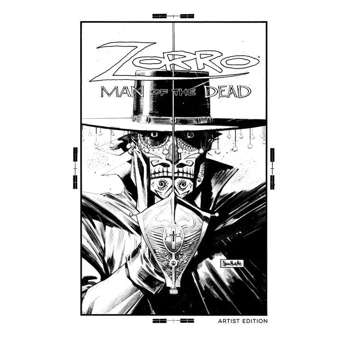 Zorro Man of the Dead HC Vol. 01 Artist Edition (B&W) (Allocations May Occur) - In Store Date: 06/17/2026