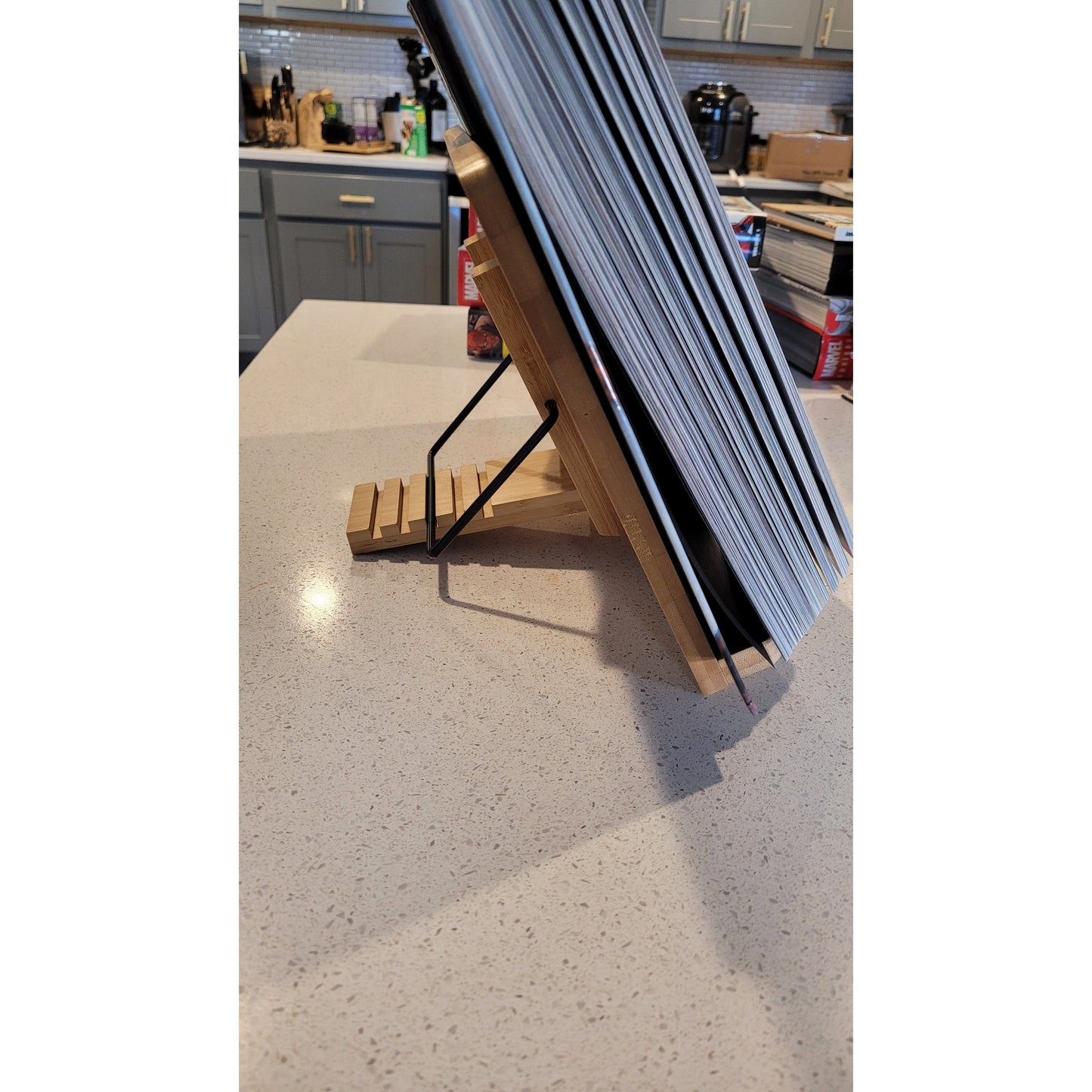 OPB Branded Large Bamboo Book Stand - 13.25 x 9.25